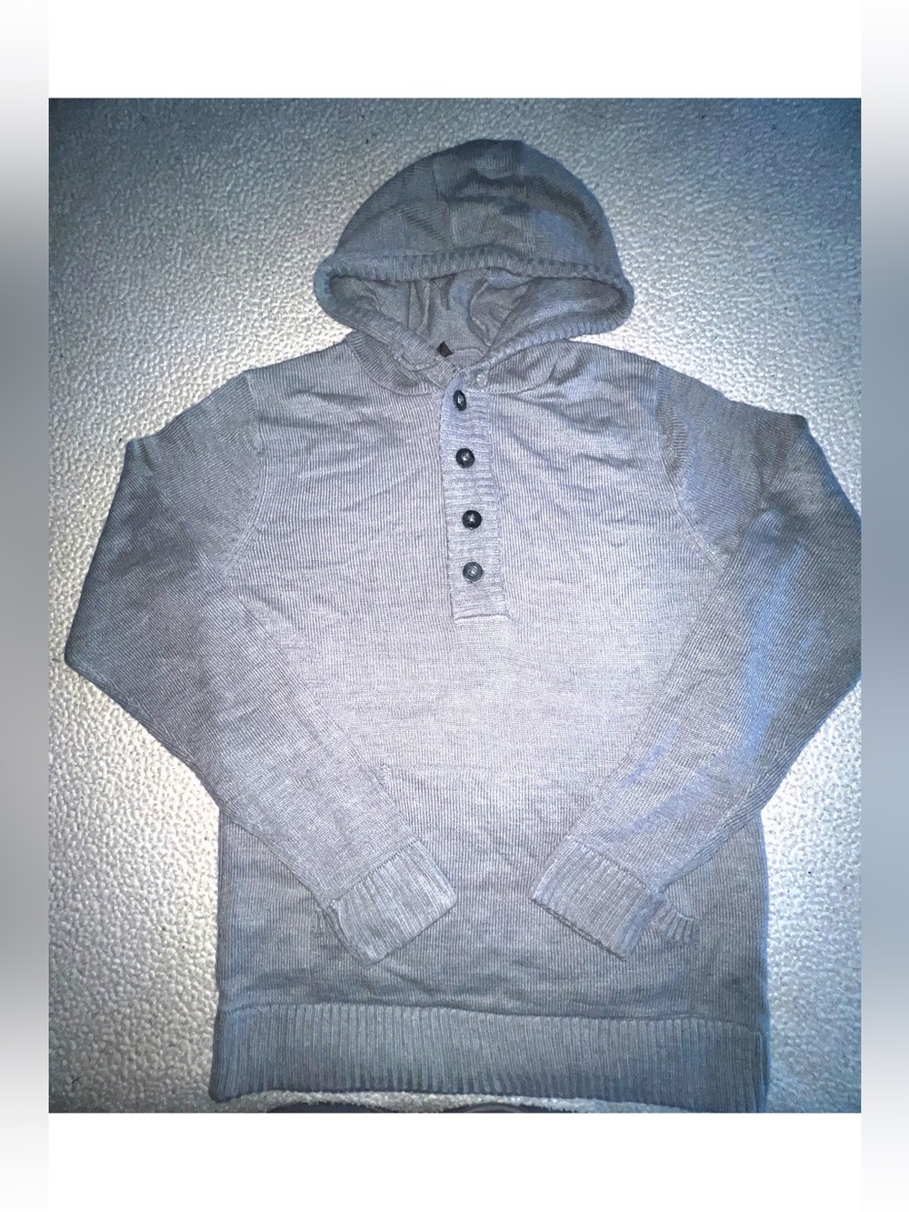 Unisex ribbed knit hoodie
